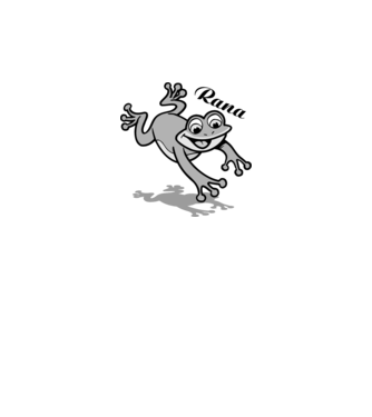 Frog model alb pe tricou