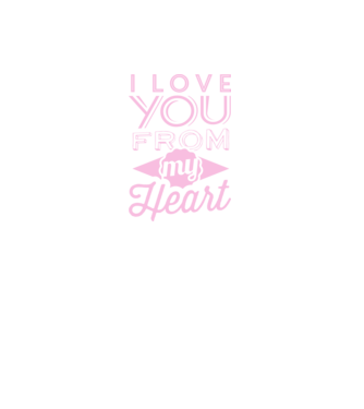 love you from model gri închis pe tricou