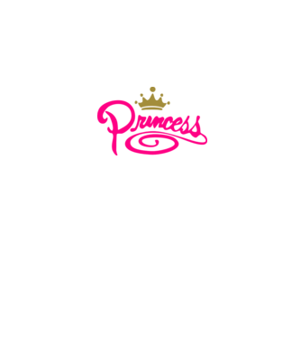 Princess model negru pe tricou
