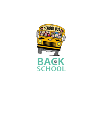 Back to school bus model negru pe tricou