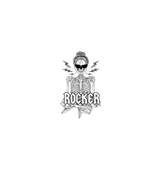 femeie - mutter - rocker model negru pe tricou