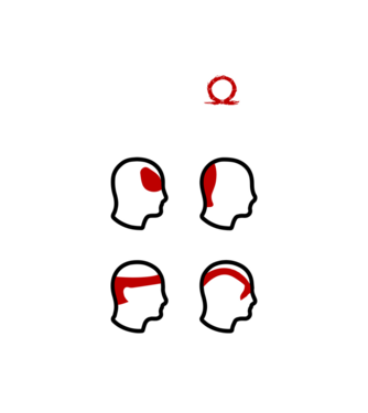 Type of Headaches - God of War model alb pe tricou