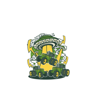 TRACTOR model negru pe tricou