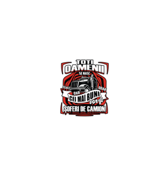 Toți oamenii șoferi de camion  model negru pe tricou