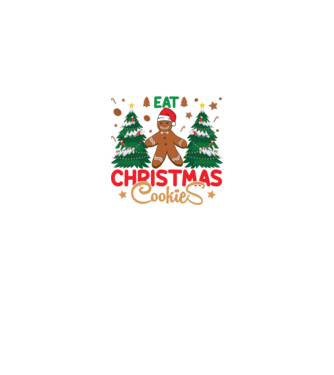 Life is short - eat christmas cookies model negru pe tricou