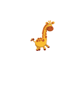Cute giraffe model negru pe tricou