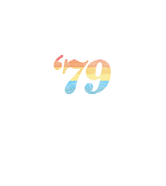 Retro Birthday 1979 model negru pe tricou