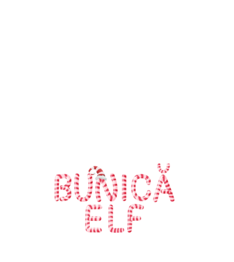 bunică elf model albastru închis pe tricou