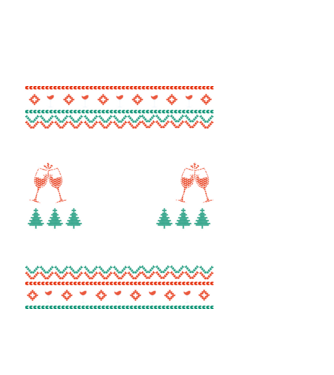 Fueled by wine and christmas model negru pe tricou