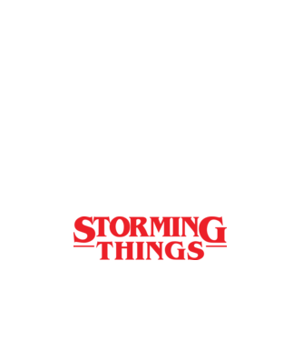 storming things - area 51 model negru pe tricou