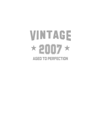 Vintage - 2007 model albastru închis pe tricou
