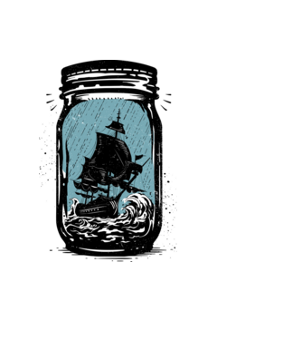 Trapped model negru pe tricou
