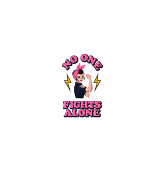 No one fights alone pinup model alb pe tricou