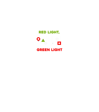 red light green light model negru pe tricou