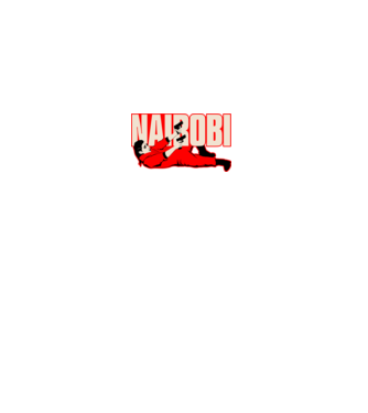 nairobi la casa de papel model negru pe tricou