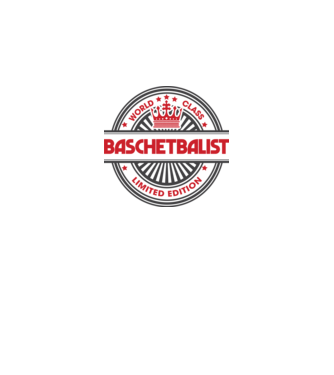 baschetbalist model negru pe tricou