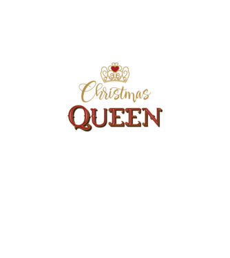 Christmas Queen model negru pe tricou