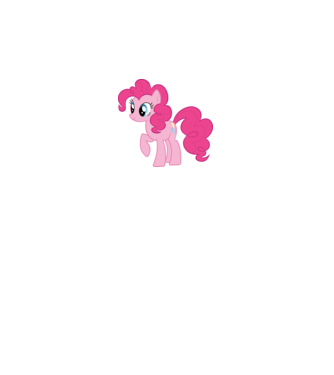 Pinkie Pie model alb pe tricou