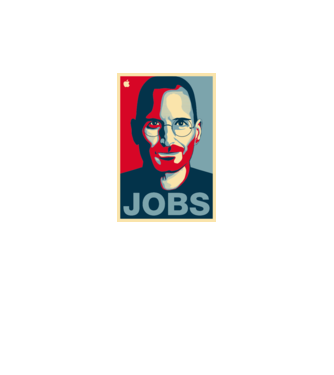 Jobs pop art model galben neon pe tricou