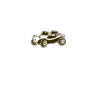 Buggy model alb pe tricou