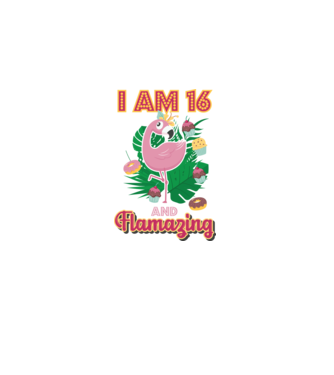FLAMAZING Birthday 16 Years old model alb pe tricou