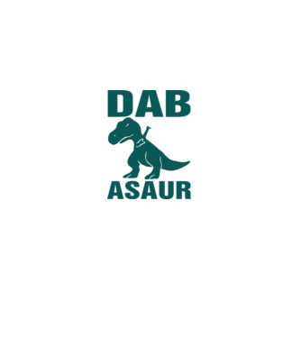 Dabasaur model negru pe tricou
