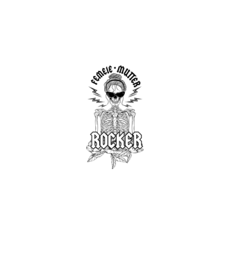femeie - mutter - rocker model roz deschis pe tricou
