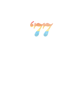 Retro Birthday 1977 model negru pe tricou