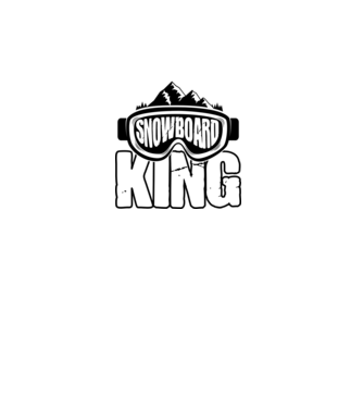 Snowboard king 01 model turcoaz pe tricou