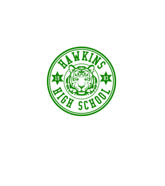hawkins high school model alb pe tricou