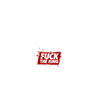 Fuck the king model negru pe tricou