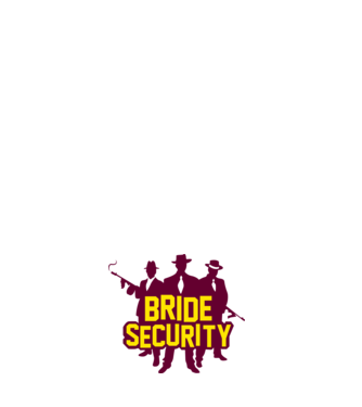 Bride Security model negru pe tricou