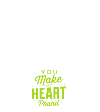 Make my heart model negru pe tricou
