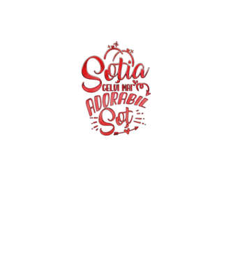 Soția celui mai adorabil soț model negru pe tricou