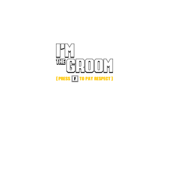 I'm the Groom  model negru pe tricou