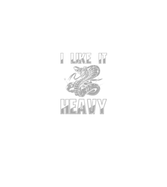 I like it heavy model negru pe tricou