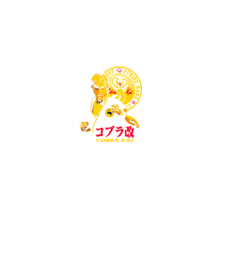 cobra kai poster model negru pe tricou