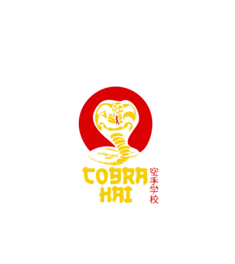 cobra kai japan logo model negru pe tricou