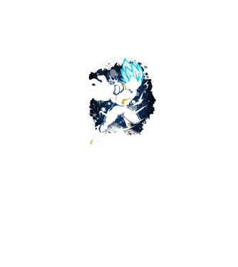 prince vegeta dragonball model negru pe tricou