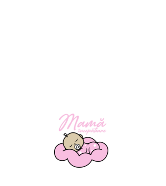 Mamă începătoare model negru pe tricou