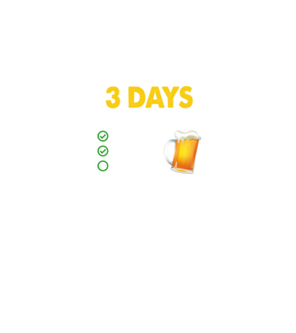 I only drink 3 days a week model negru pe tricou