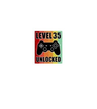 level 35 unlocked retro gamer model negru pe tricou