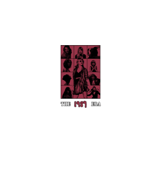 Taylor Swift ERAS red model negru pe tricou