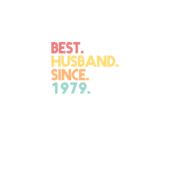 best husband since 1979 retro model negru pe tricou