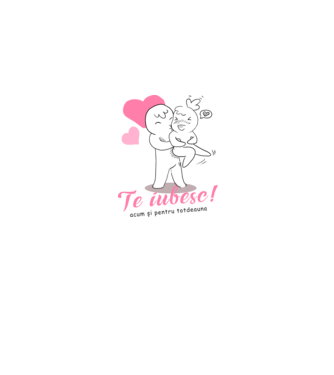 te iubesc model gri pe tricou