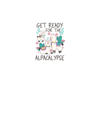 Get ready for the alpacalypse model negru pe tricou