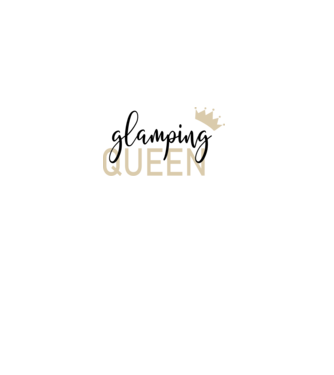Glamping queen model alb pe tricou