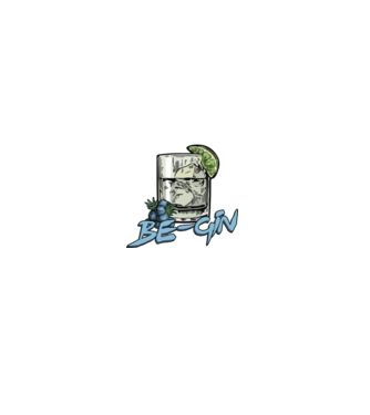 Let the fun be gin model negru pe tricou