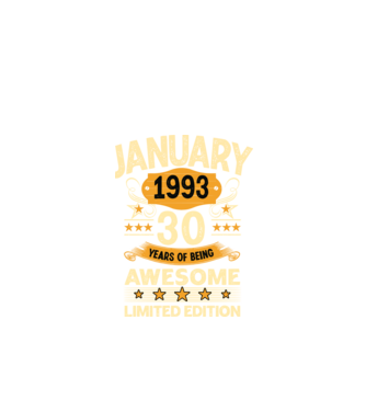 January 1993 30 years of being limited edition model negru pe tricou