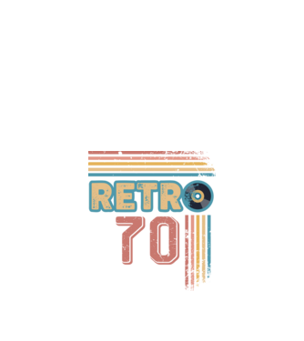 Retro 70 Birthday model alb pe tricou